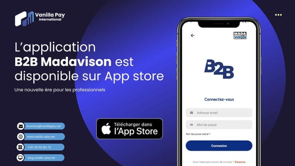 B2B Madavision est maintenant disponible sur App Store — après un lancement réussi sur Play Store !